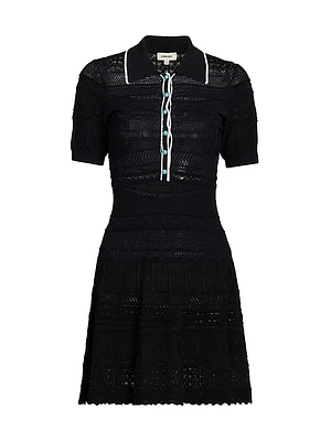 Dakoa Flared Polo Minidress