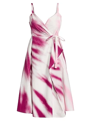 Thats A Wrap! Tie-Dye Midi-Dress