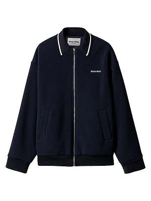 Bonded Pique and Technical Jersey Blouson Jacket