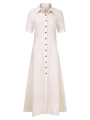 Montauk Linen Maxi Dress