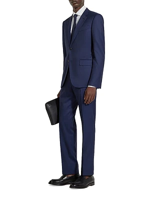 Notch Lapel Light Centoventimila Wool Suit