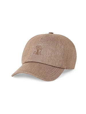 Sparkling Twill Baseball Cap with Embroidered Logo