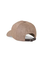 Sparkling Twill Baseball Cap with Embroidered Logo