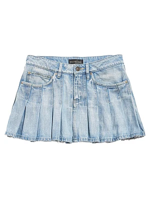 Pleated Mini Skirt