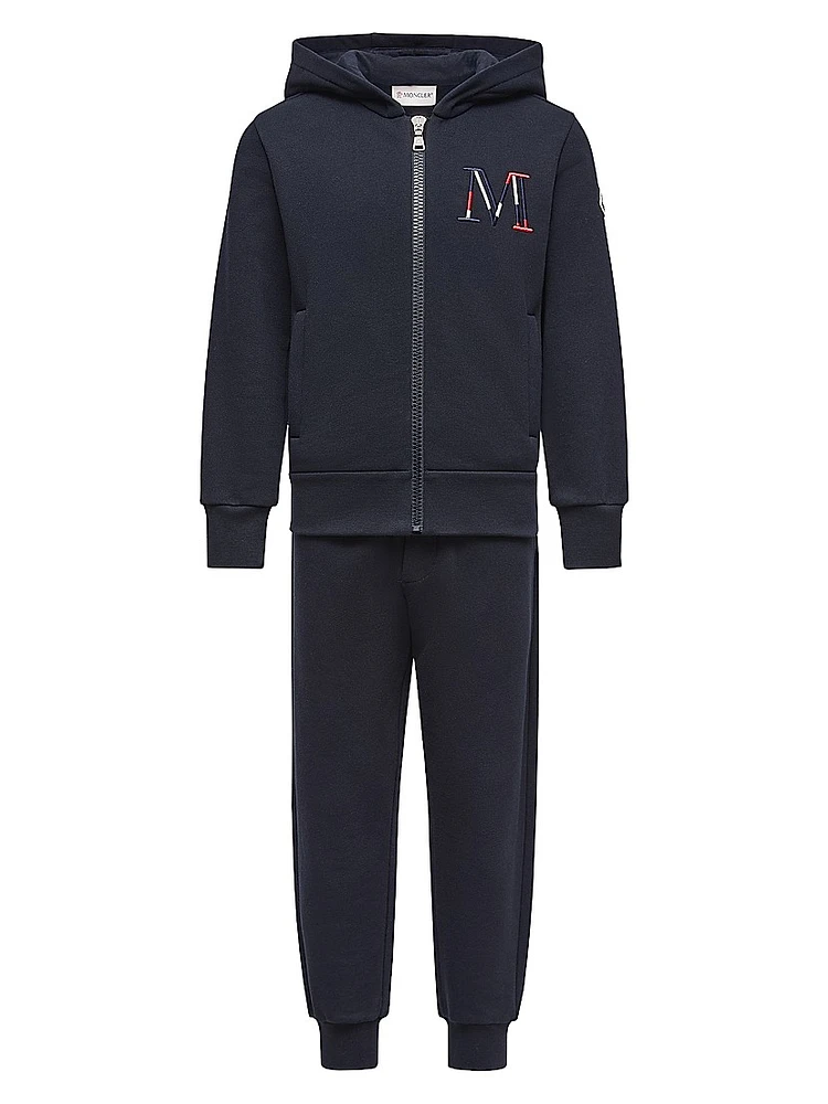 Little Boy's & Sweatsuit Set Cotton