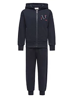 Little Boy's & Sweatsuit Set Cotton