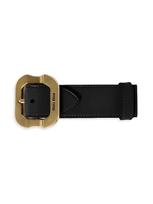 Leather Bracelet with Buckle