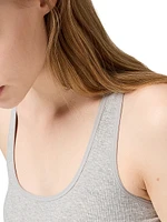 Seamless Mélange Racerback Crop Top