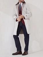 Chalk Stripe Flannel Deconstructed Cavallo Blazer