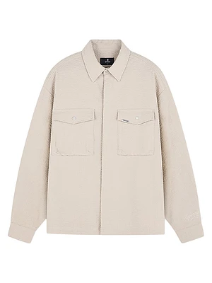 Textured Cotton Overshirt