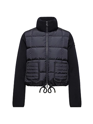 Down-Filled Cardigan Wool