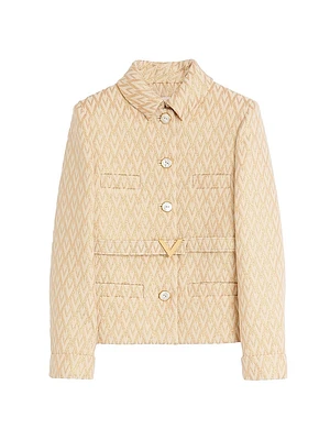 Lurex Jacquard Toute La V Jacket