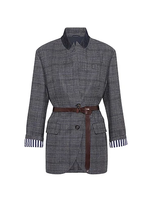 Virgin Wool Prince of Wales Blazer