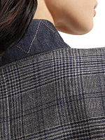 Virgin Wool Prince of Wales Blazer