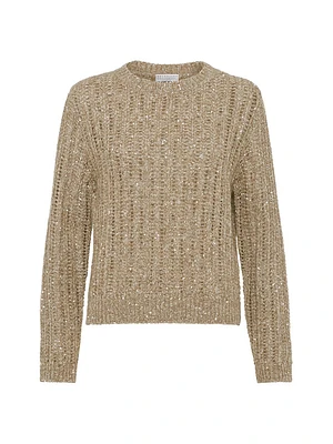 Soft Wool, Cashmere and Mohair Dazzling Rib Sweater