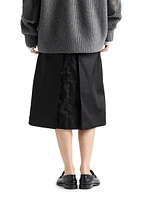 Flared Re-Nylon Skirt