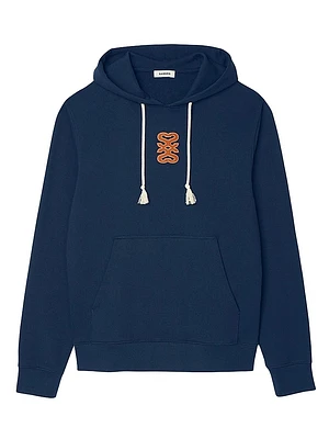 Leather Patch Sweatshirt