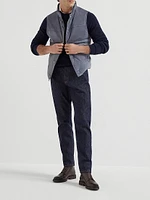 Suede Down Vest