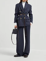 Cashmere Cable Knit Trousers