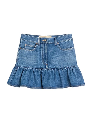 Denim Mini Skirt