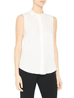 Tanelis Modern Silk Sleeveless Blouse