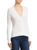 Wool-Blend Knit Cardigan
