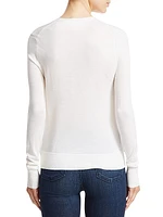 Wool-Blend Knit Cardigan
