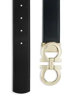 Gancini Buckle Adjustable Cut-to-Size Reversible Belt