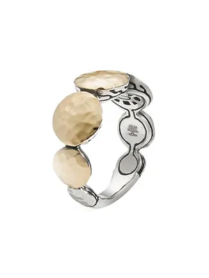 Palu 18K Yellow Gold & Sterling Silver Disc Band Ring