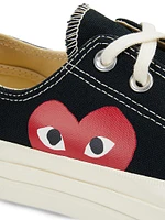 CdG PLAY x Converse Women's Chuck Taylor All Star Peek-A-Boo Low-Top Sneakers