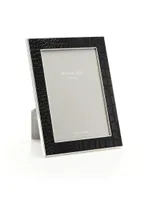 Croc-Embossed Photo Frame