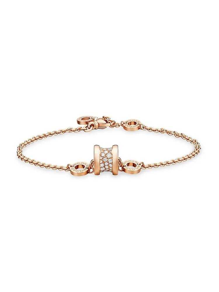 B.zero1 18K Rose Gold & Diamond Bracelet