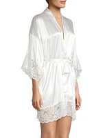 The Bride Satin & Lace Wrapper Robe