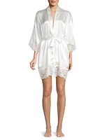 The Bride Satin & Lace Wrapper Robe