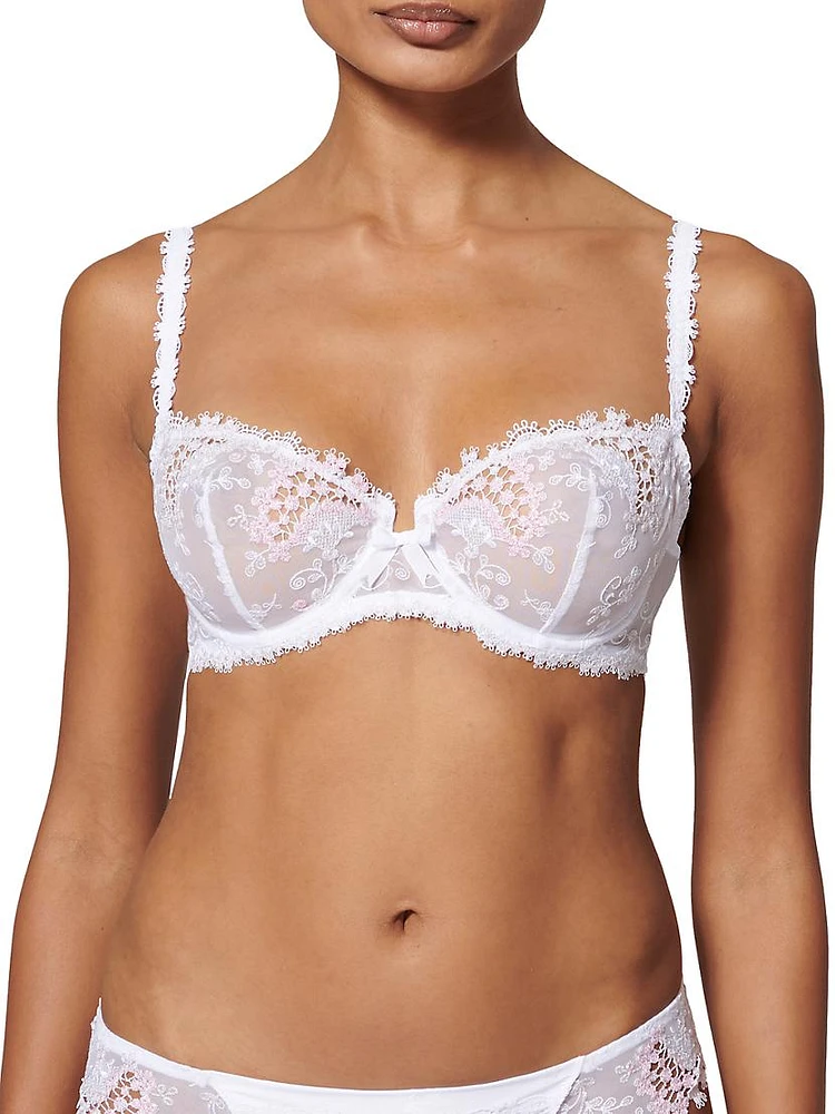 Wish Embroidered Demi Bra