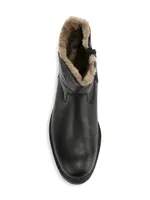 Leonardo Leather & Shearling Boots