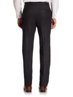 COLLECTION Wool Flat-Front Pants