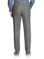 COLLECTION Wool Flat-Front Pants