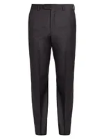 COLLECTION Wool Flat-Front Pants