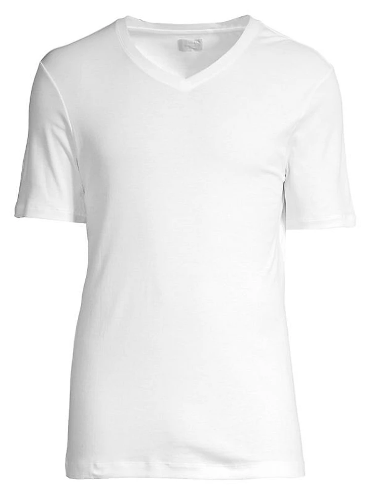 Sea Island Cotton V-Neck Tee