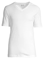 Sea Island Cotton V-Neck Tee