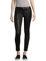 Le Skinny de Jeanne Mid-Rise Leather Pants