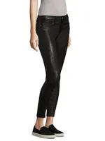 Le Skinny de Jeanne Mid-Rise Leather Pants