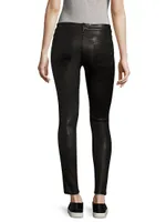 Le Skinny de Jeanne Mid-Rise Leather Pants