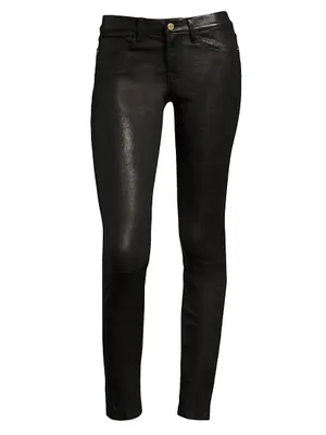 Le Skinny de Jeanne Mid-Rise Leather Pants