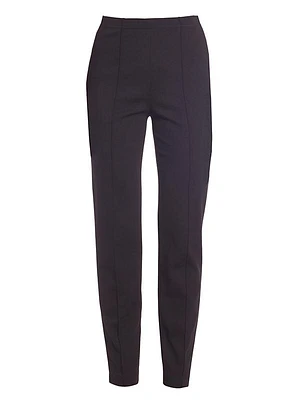 Cropped Pintuck Pants