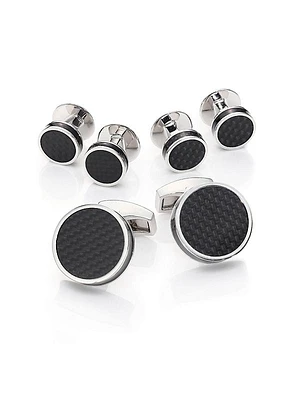 Round Carbon Fiber Stud Set