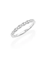 Lorelei 18K White Gold & 0.18-0.24 TCW Diamond Ring