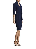 Madeline Tie-Front Sheath Dress