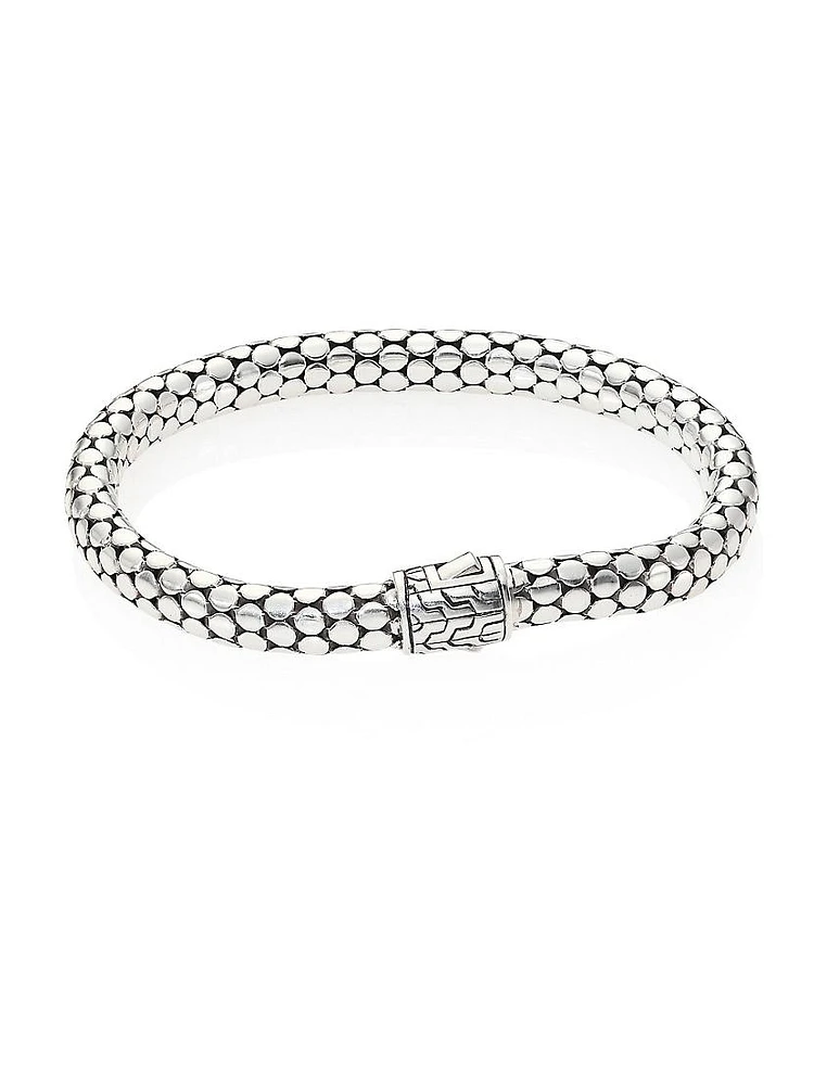 Dot Sterling Silver Small Chain Bracelet